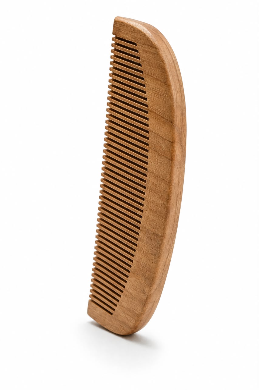 Artisanal Beard Co. Wooden Comb & Grooming Oil Set - Image 2