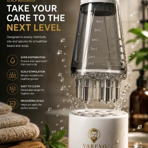VAREXO Scalp & Beard Oil Applicator Massager