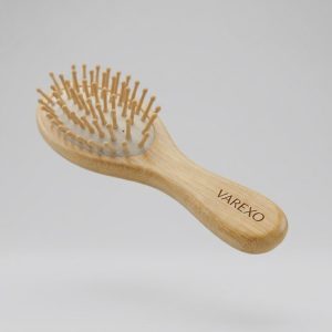 VAREXO Wooden Beard & Hair Paddle Brush
