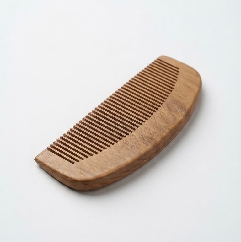 Artisanal Beard Co. Wooden Comb & Grooming Oil Set - Image 3