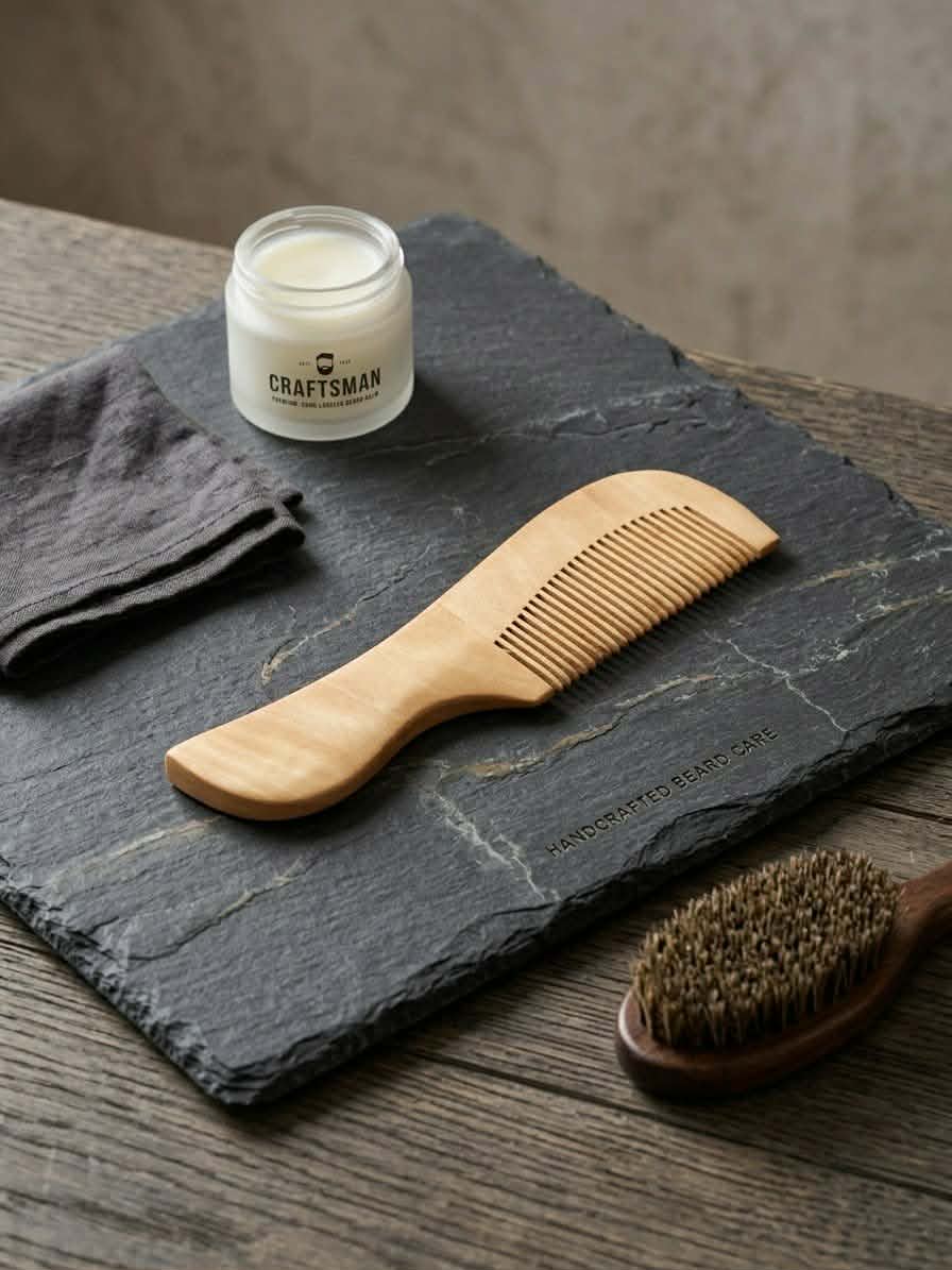 Title: Craftsman Boar Bristle Beard Brush