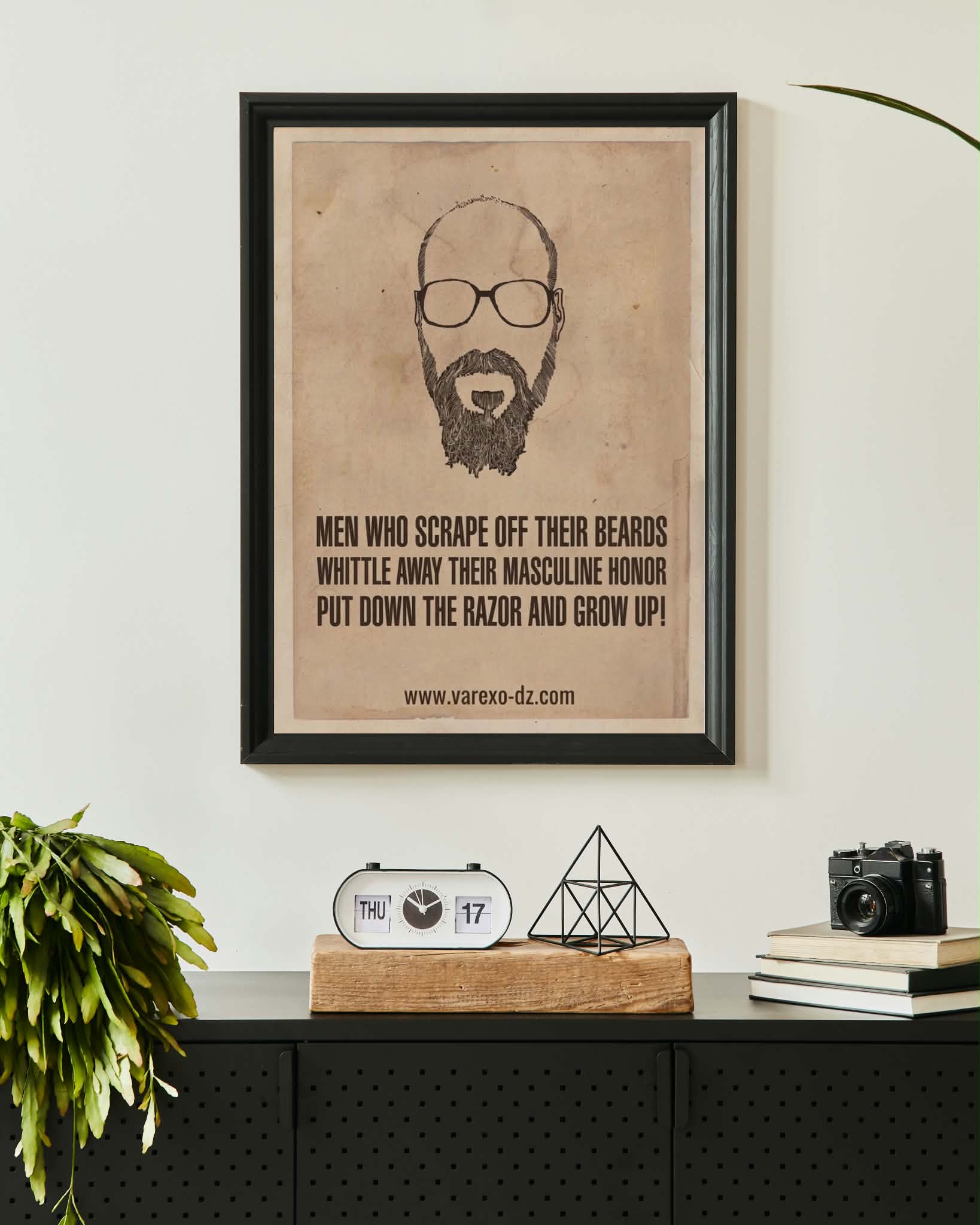 Vintage Beard Honor Wall Art Poster